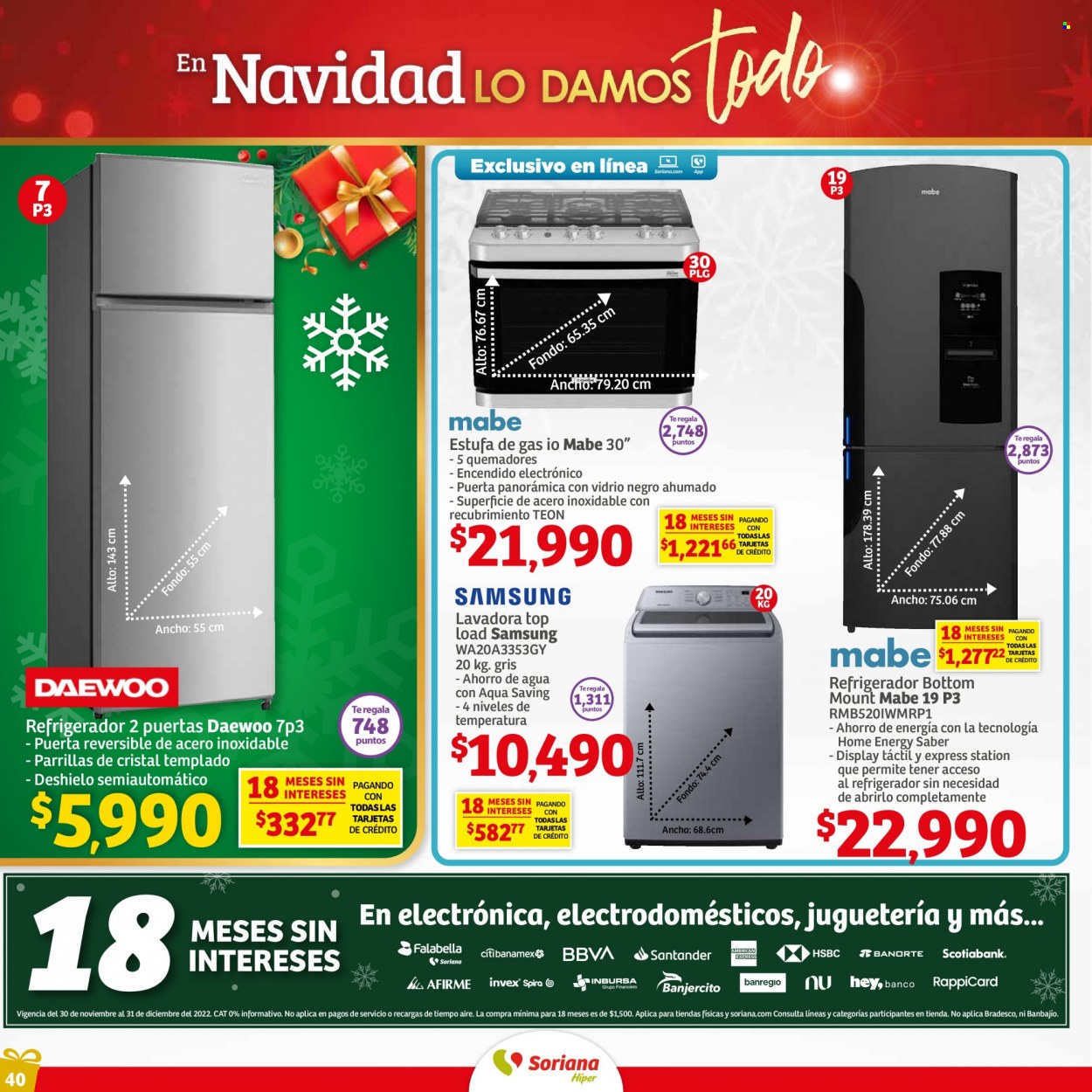 Catálogo Soriana Híper - 30.11.2022 - 14.12.2022. Página 40