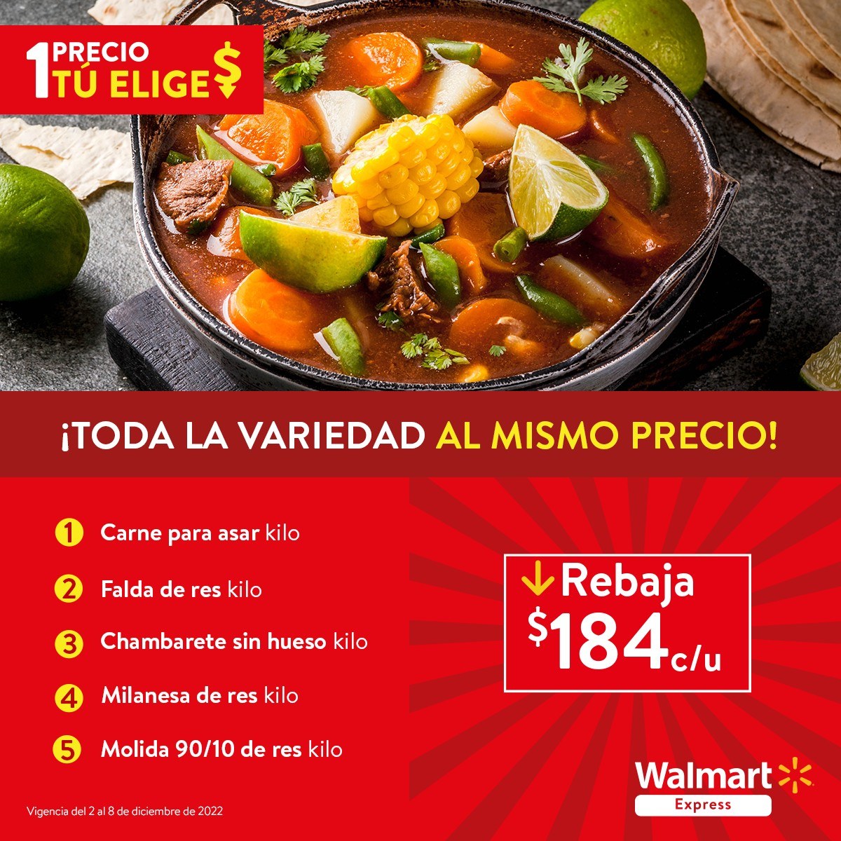 Catálogo Walmart Express - 2.12.2022 - 8.12.2022. Página 1