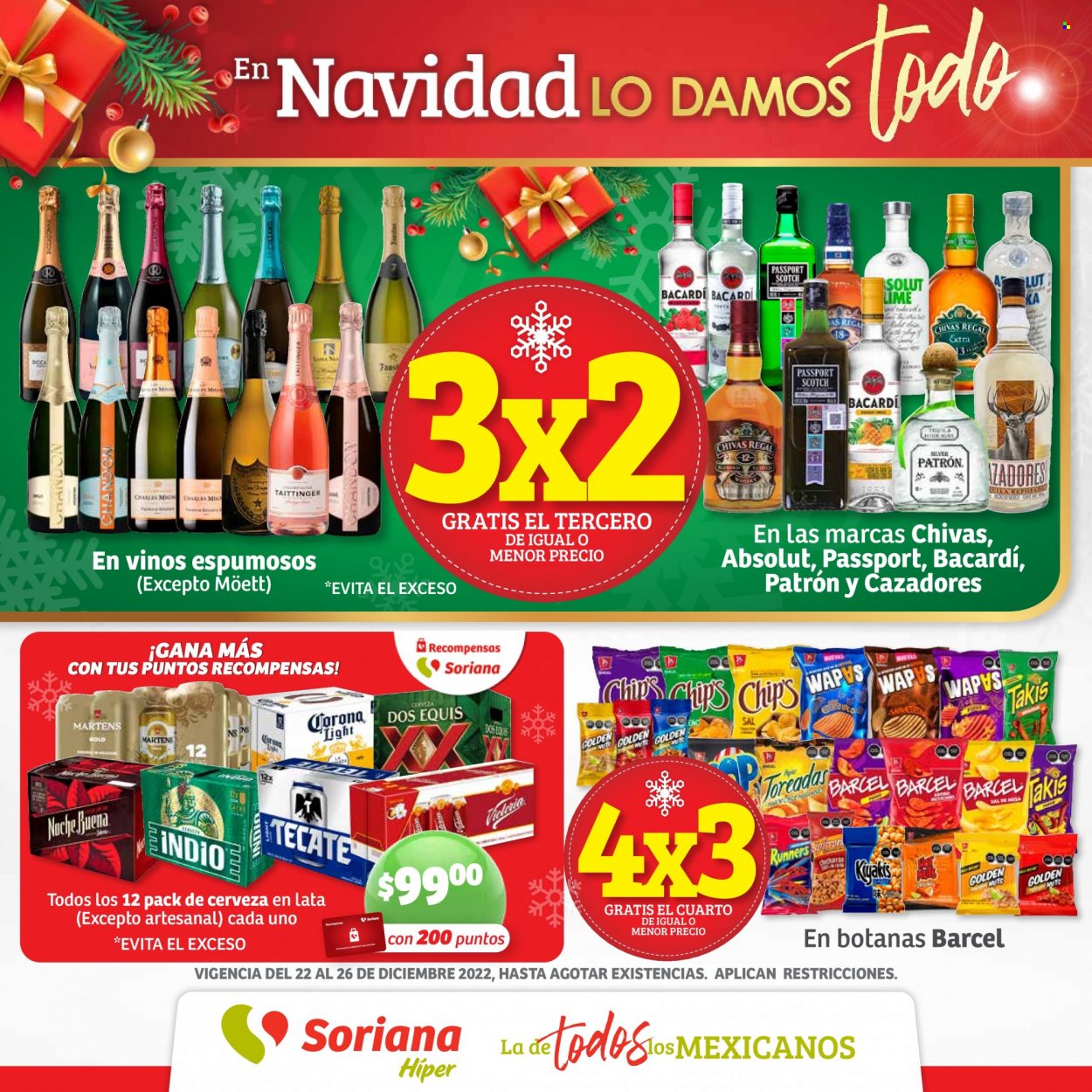 Catálogo Soriana Híper - 22.12.2022 - 26.12.2022. Página 1