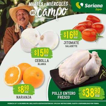 Folleto actual Soriana Súper - 10.1.2023 - 11.1.2023.