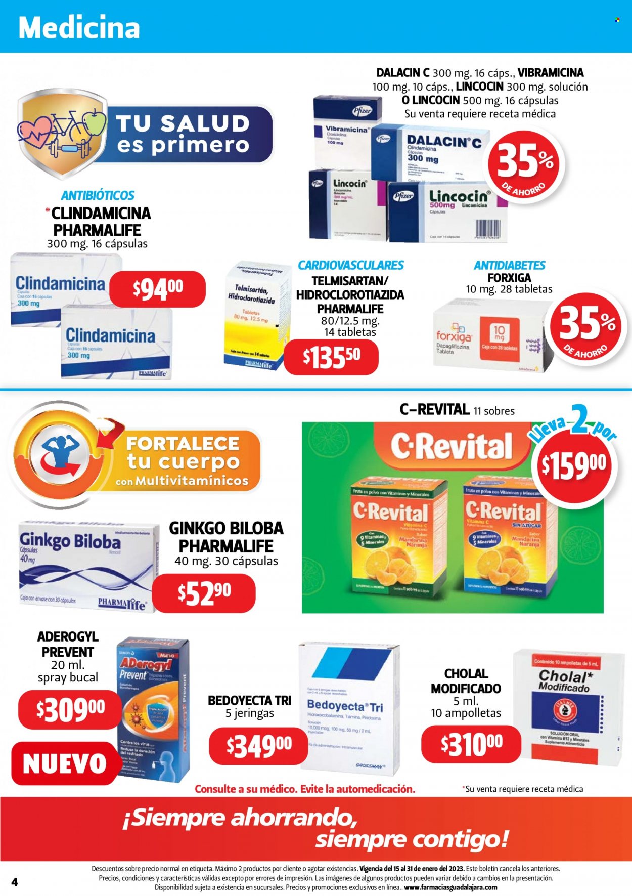 Catálogo Farmacias Guadalajara - 15.1.2023 - 31.1.2023. Página 4