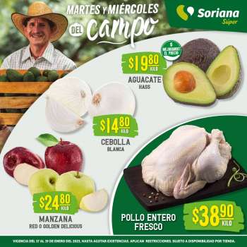 Folleto actual Soriana Súper - 17.1.2023 - 19.1.2023.