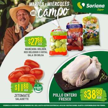 Folleto actual Soriana Súper - 31.1.2023 - 1.2.2023.