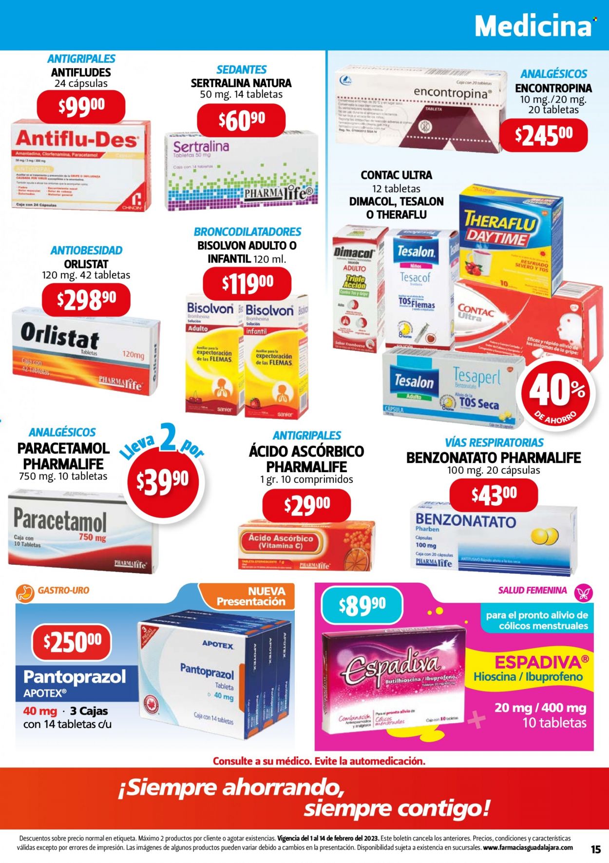 Catálogo Farmacias Guadalajara - 1.2.2023 - 14.2.2023. Página 15