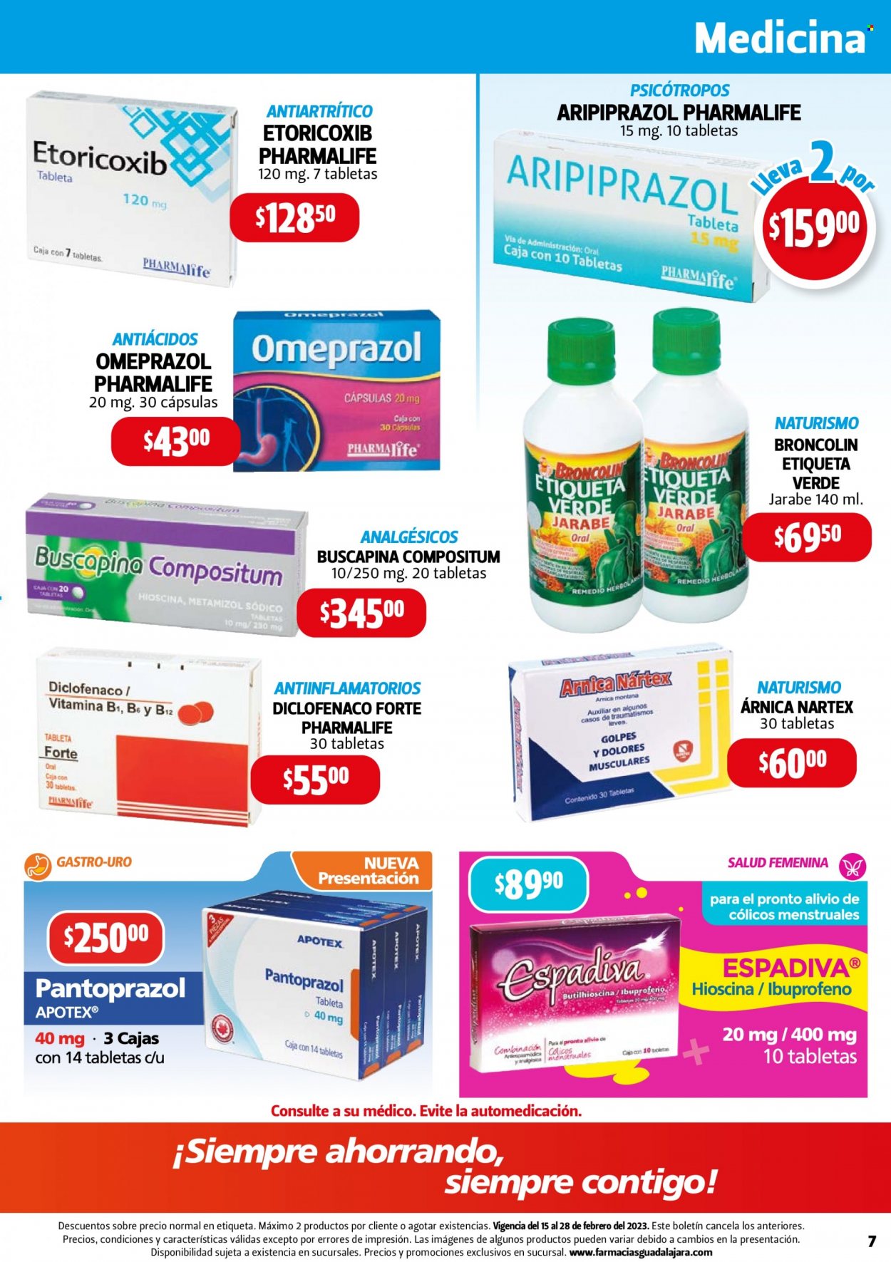 Catálogo Farmacias Guadalajara - 15.2.2023 - 28.2.2023. Página 7