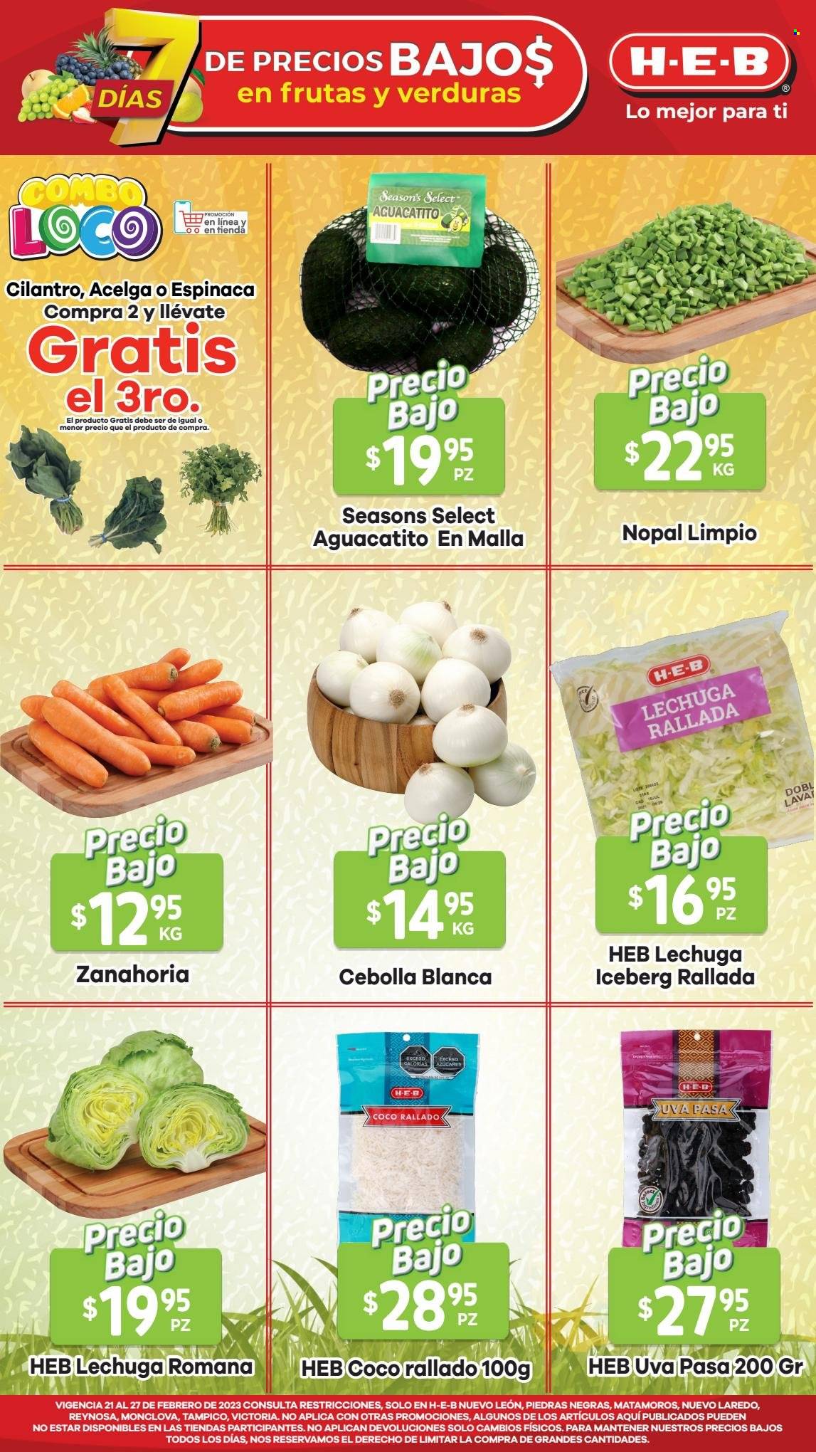 Catálogo H-E-B - 21.2.2023 - 27.2.2023. Página 1