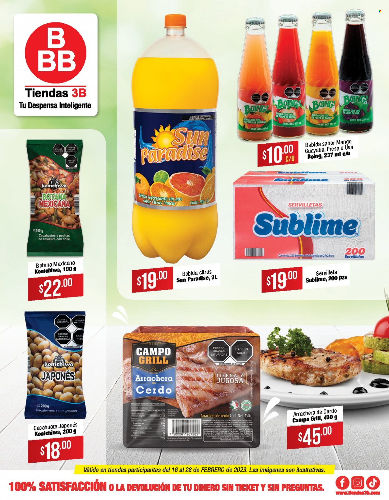 Catálogo Tiendas 3B - 16.2.2023 - 28.2.2023. Página 1