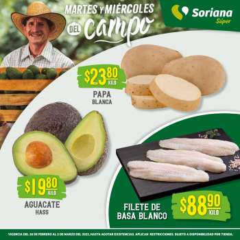 Folleto actual Soriana Súper - 28.2.2023 - 2.3.2023.