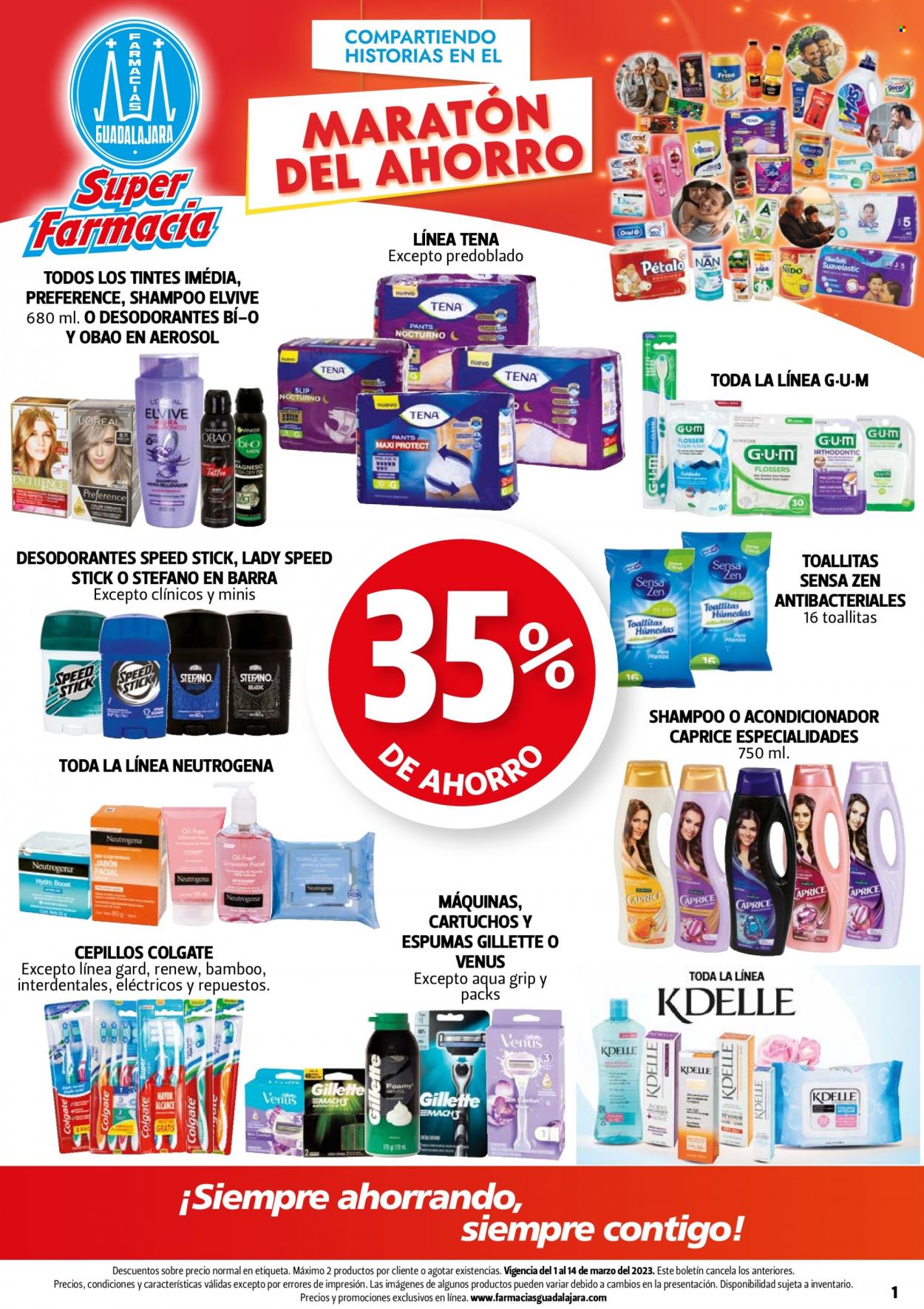 Catálogo Farmacias Guadalajara - 1.3.2023 - 14.3.2023. Página 1