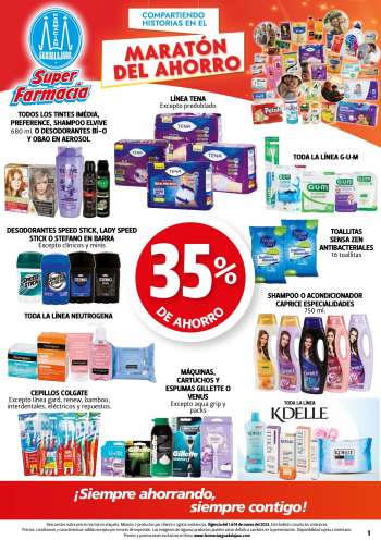 Folleto actual Farmacias Guadalajara - 1.3.2023 - 14.3.2023.