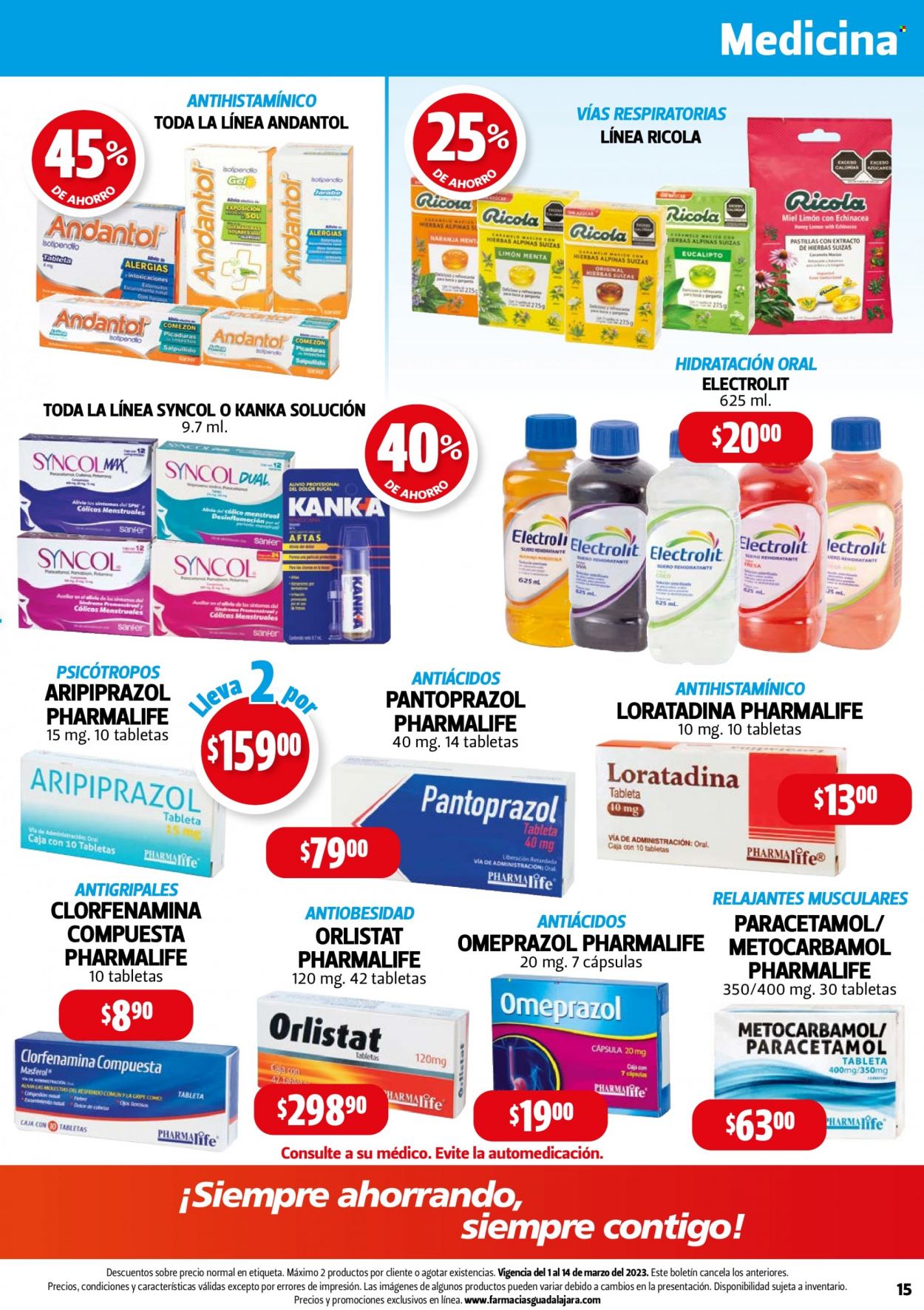 Catálogo Farmacias Guadalajara - 1.3.2023 - 14.3.2023. Página 15