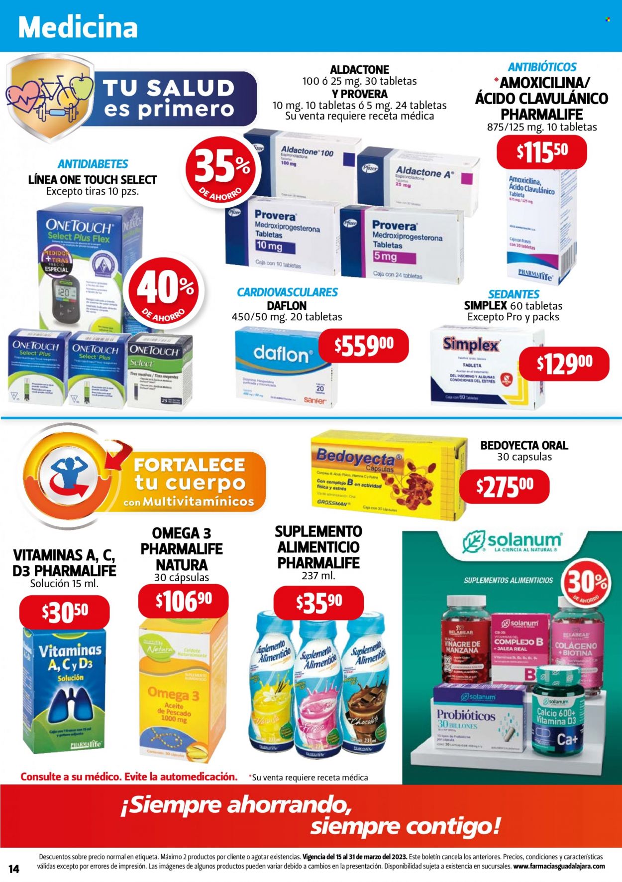 Catálogo Farmacias Guadalajara - 15.3.2023 - 31.3.2023. Página 14
