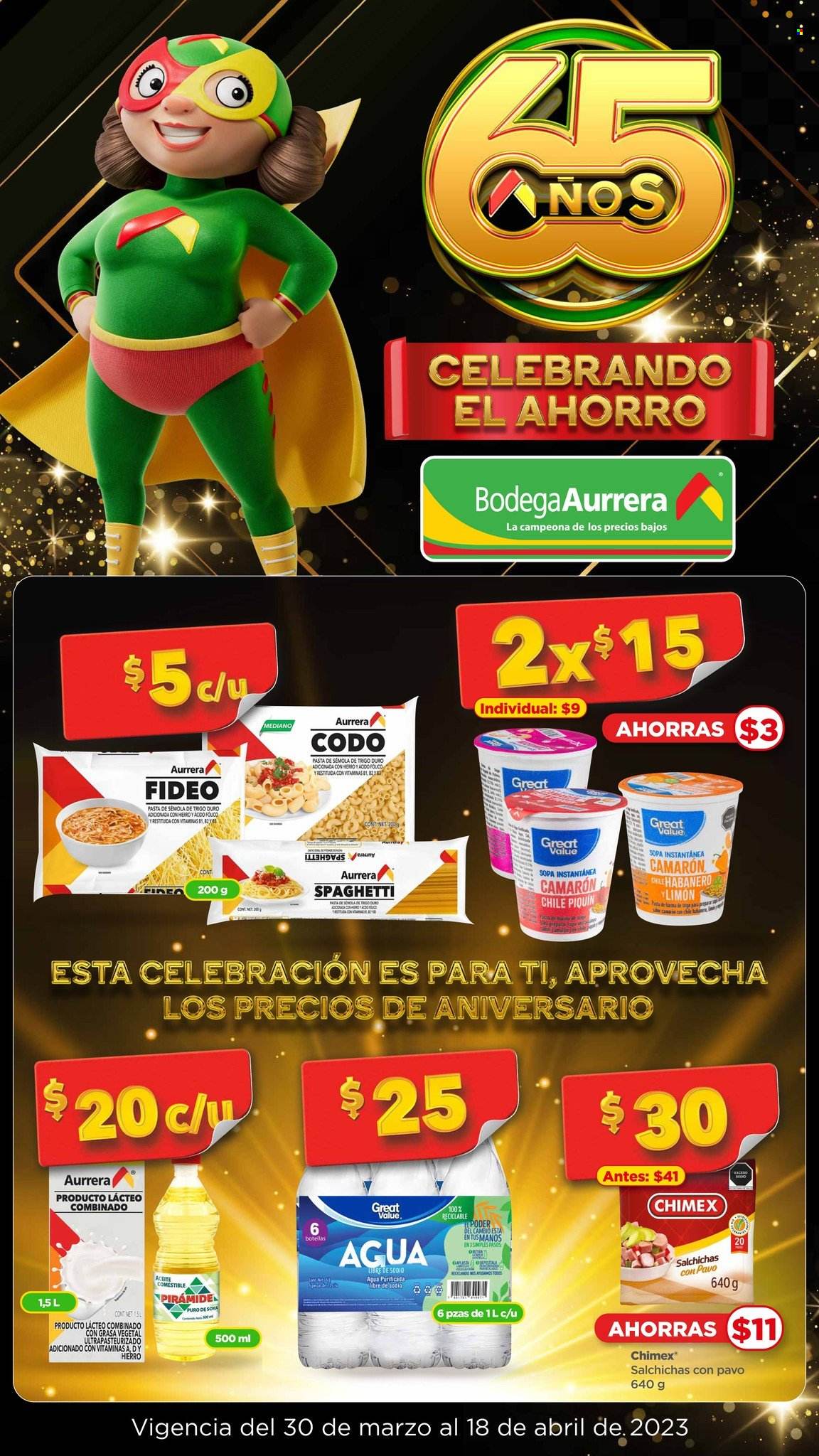 Catálogo Bodega Aurrerá - 30.3.2023 - 18.4.2023. Página 1