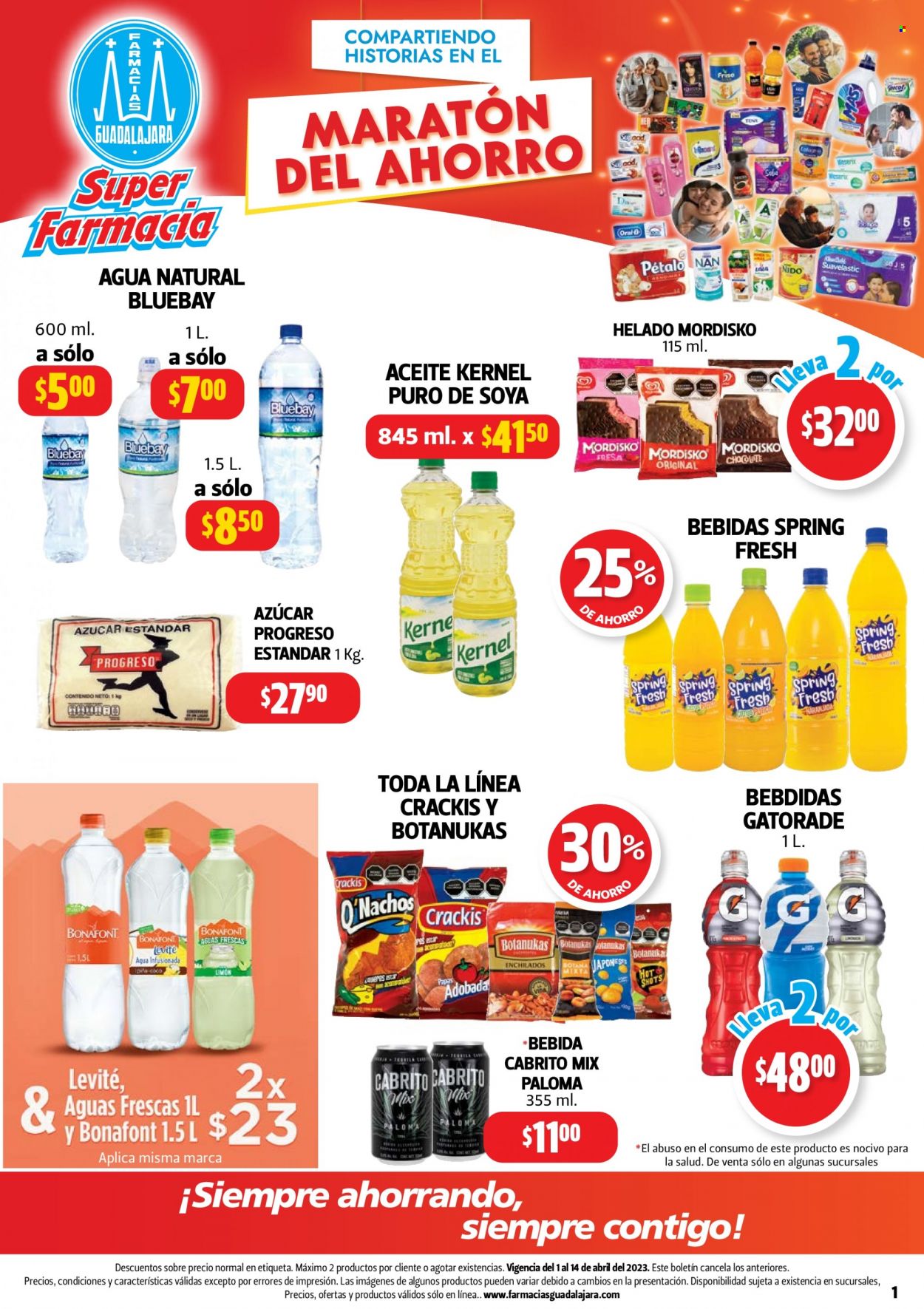 Catálogo Farmacias Guadalajara - 1.4.2023 - 14.4.2023. Página 1