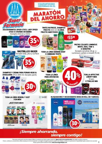 Folleto actual Farmacias Guadalajara - 15.4.2023 - 30.4.2023.