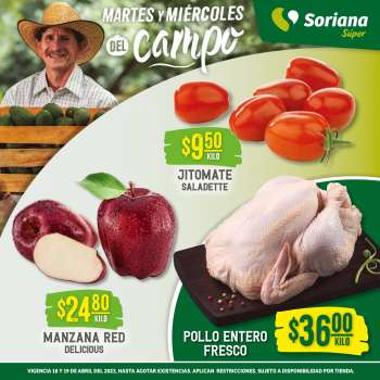 Folleto actual Soriana Súper - 18.4.2023 - 19.4.2023.