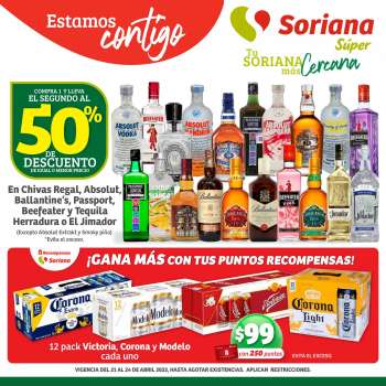 Folleto actual Soriana Súper - 21.4.2023 - 24.4.2023.