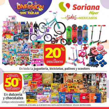 Folleto actual Soriana Híper - 27.4.2023 - 1.5.2023.