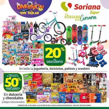Folleto actual Soriana Súper - 27.4.2023 - 1.5.2023.