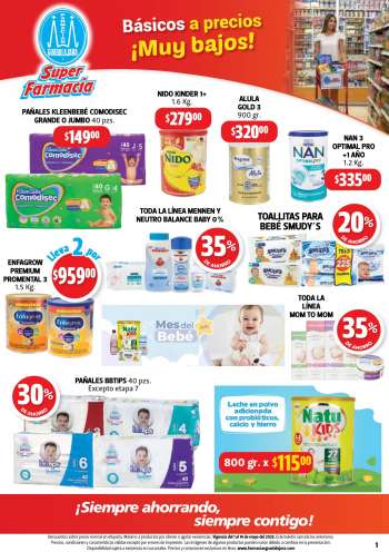 Folleto actual Farmacias Guadalajara - 1.5.2023 - 14.5.2023.