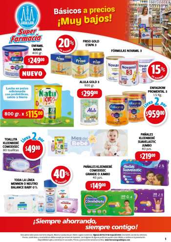 Folleto actual Farmacias Guadalajara - 15.5.2023 - 31.5.2023.