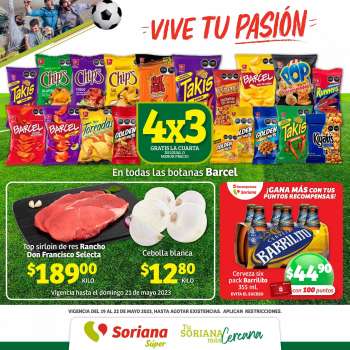 Folleto actual Soriana Súper - 19.5.2023 - 22.5.2023.