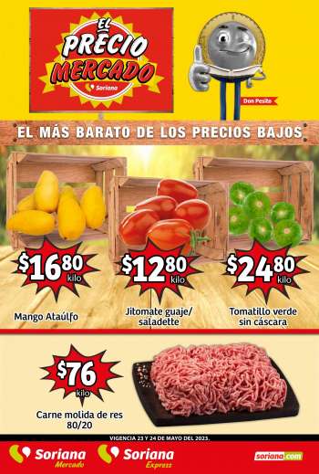 Folleto actual Soriana - 23.5.2023 - 24.5.2023.