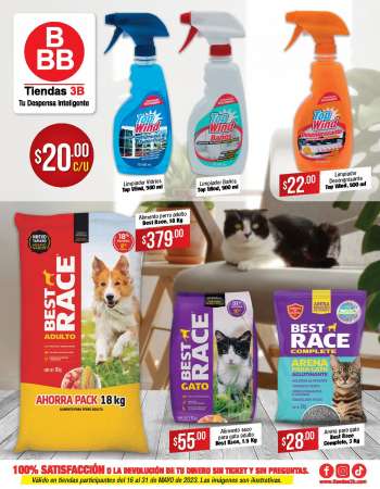 Folleto actual Tiendas 3B - 16.5.2023 - 31.5.2023.