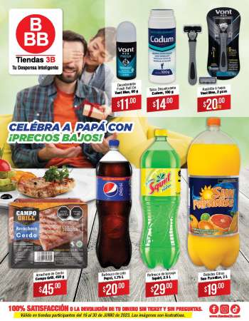 Folleto actual Tiendas 3B - 16.6.2023 - 30.6.2023.