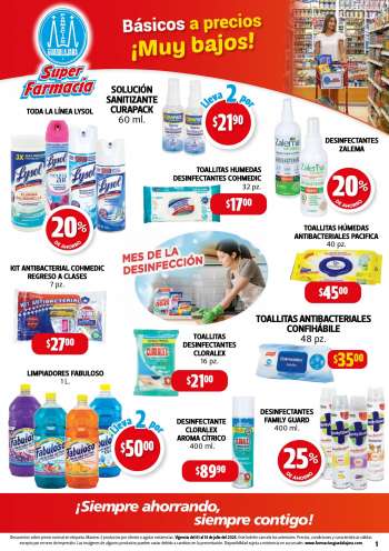 Folleto actual Farmacias Guadalajara - 1.7.2023 - 14.7.2023.