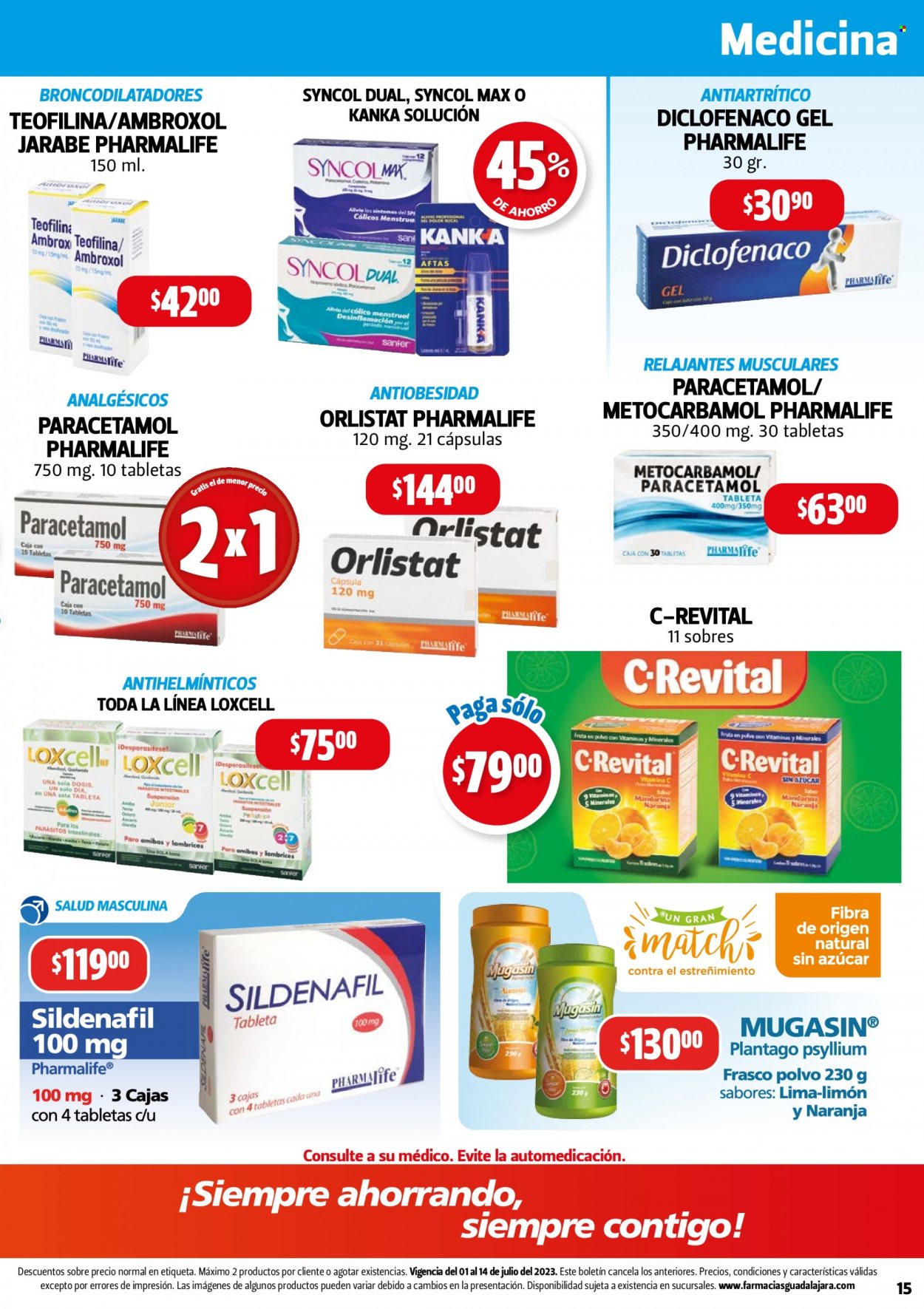 Catálogo Farmacias Guadalajara - 1.7.2023 - 14.7.2023. Página 15