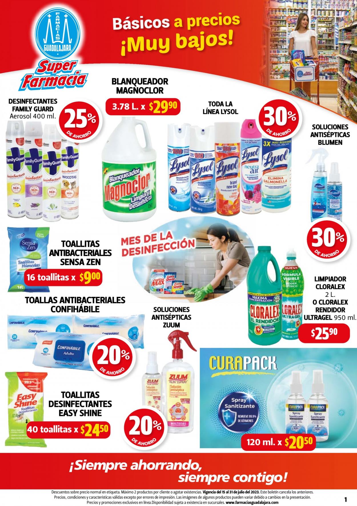 Catálogo Farmacias Guadalajara - 15.7.2023 - 31.7.2023. Página 1