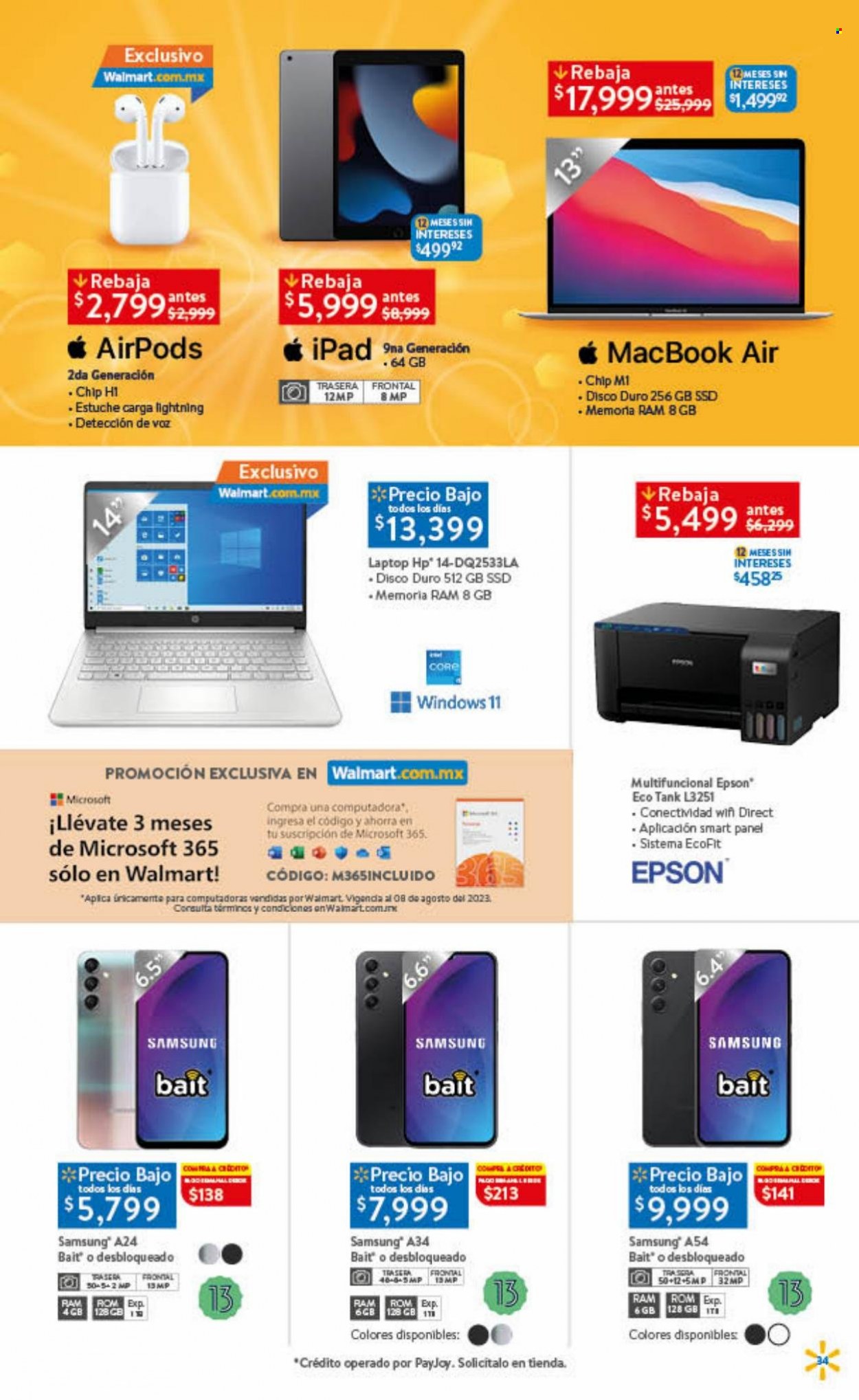 Catálogo Walmart - 19.7.2023 - 8.8.2023. Página 34