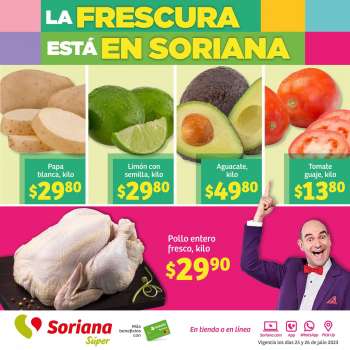 Folleto actual Soriana Súper - 25.7.2023 - 26.7.2023.