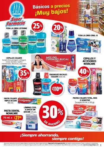 Folleto actual Farmacias Guadalajara - 1.8.2023 - 14.8.2023.