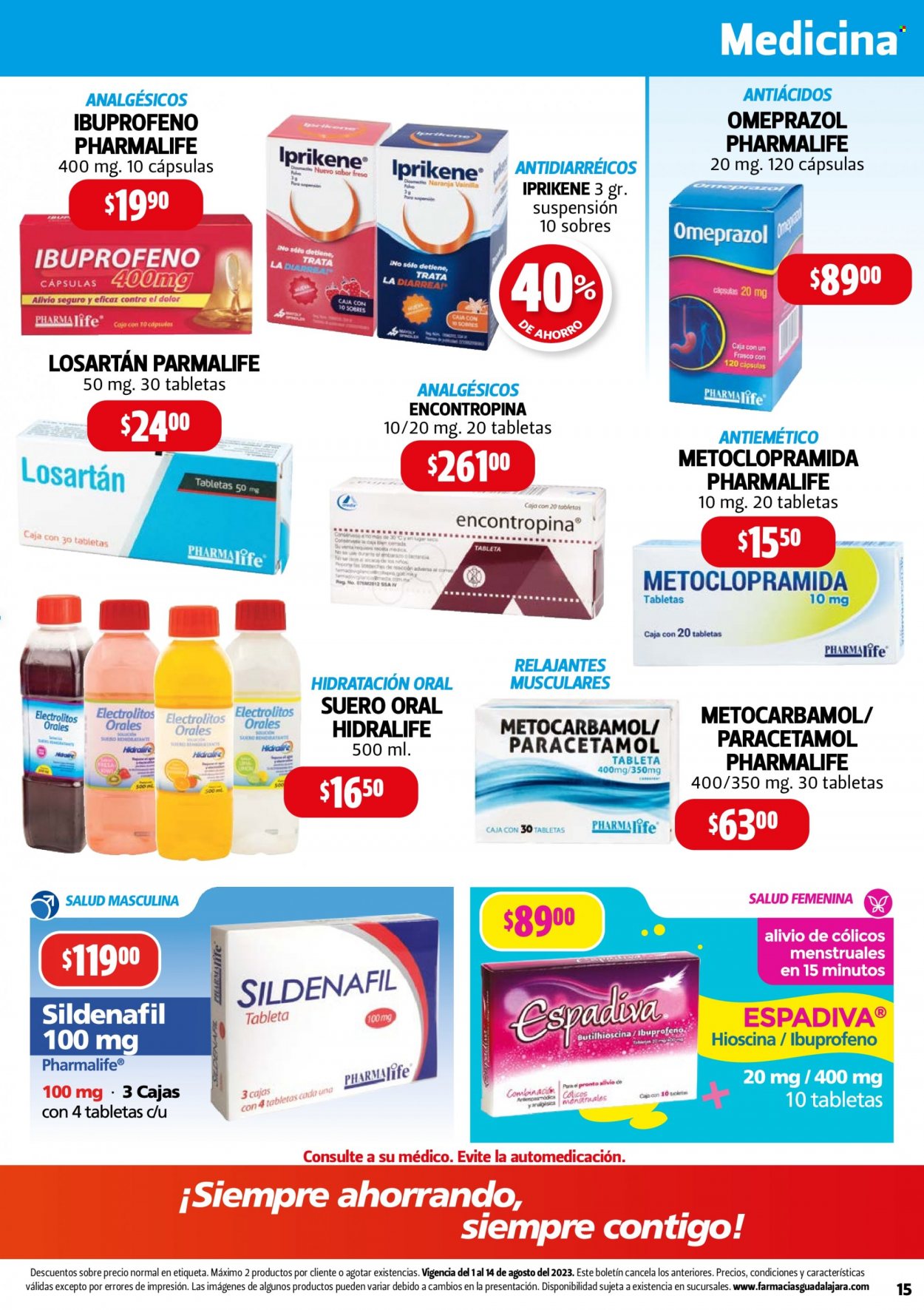Catálogo Farmacias Guadalajara - 1.8.2023 - 14.8.2023. Página 15