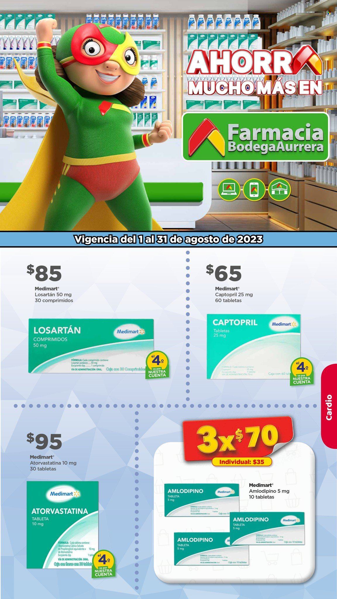 Catálogo Bodega Aurrerá - 1.8.2023 - 31.8.2023. Página 1
