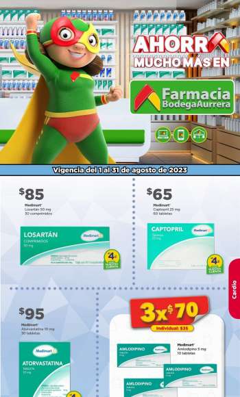 Folleto actual Bodega Aurrerá - 1.8.2023 - 31.8.2023.