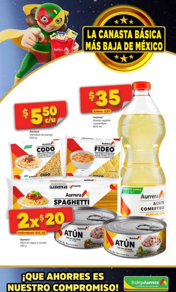 Folleto actual Bodega Aurrerá - 1.8.2023 - 31.8.2023.