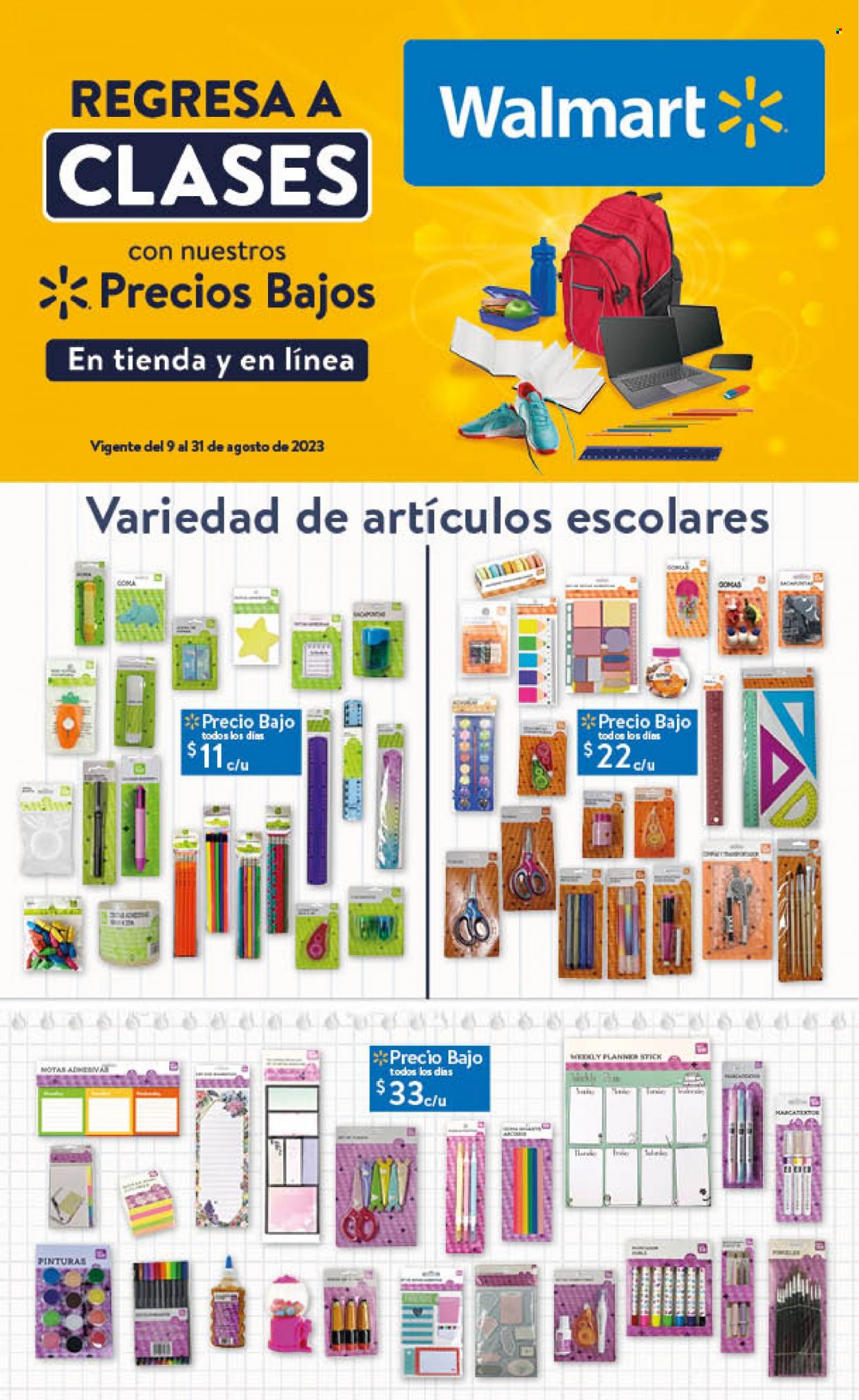 Catálogo Walmart - 9.8.2023 - 31.8.2023. Página 1