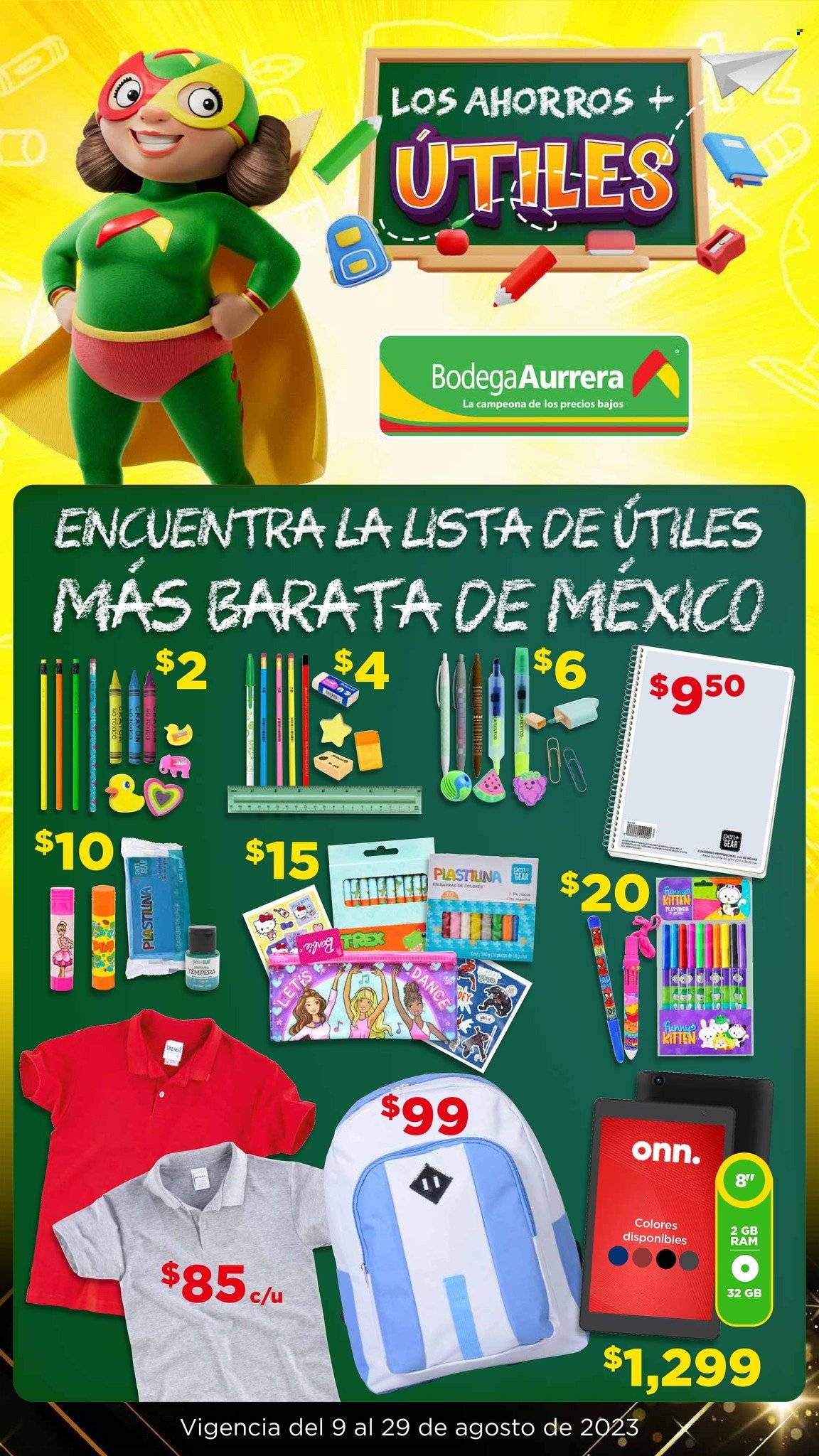 Catálogo Bodega Aurrerá - 9.8.2023 - 29.8.2023. Página 1