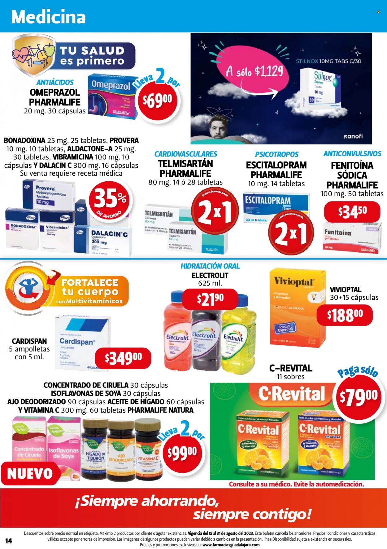 Catálogo Farmacias Guadalajara - 15.8.2023 - 31.8.2023. Página 14