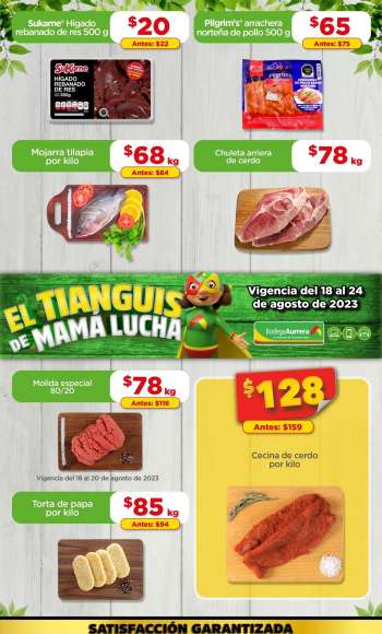 Folleto actual Bodega Aurrerá - 18.8.2023 - 24.8.2023.