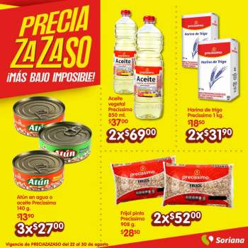 Folleto actual Soriana Súper - 22.8.2023 - 30.8.2023.