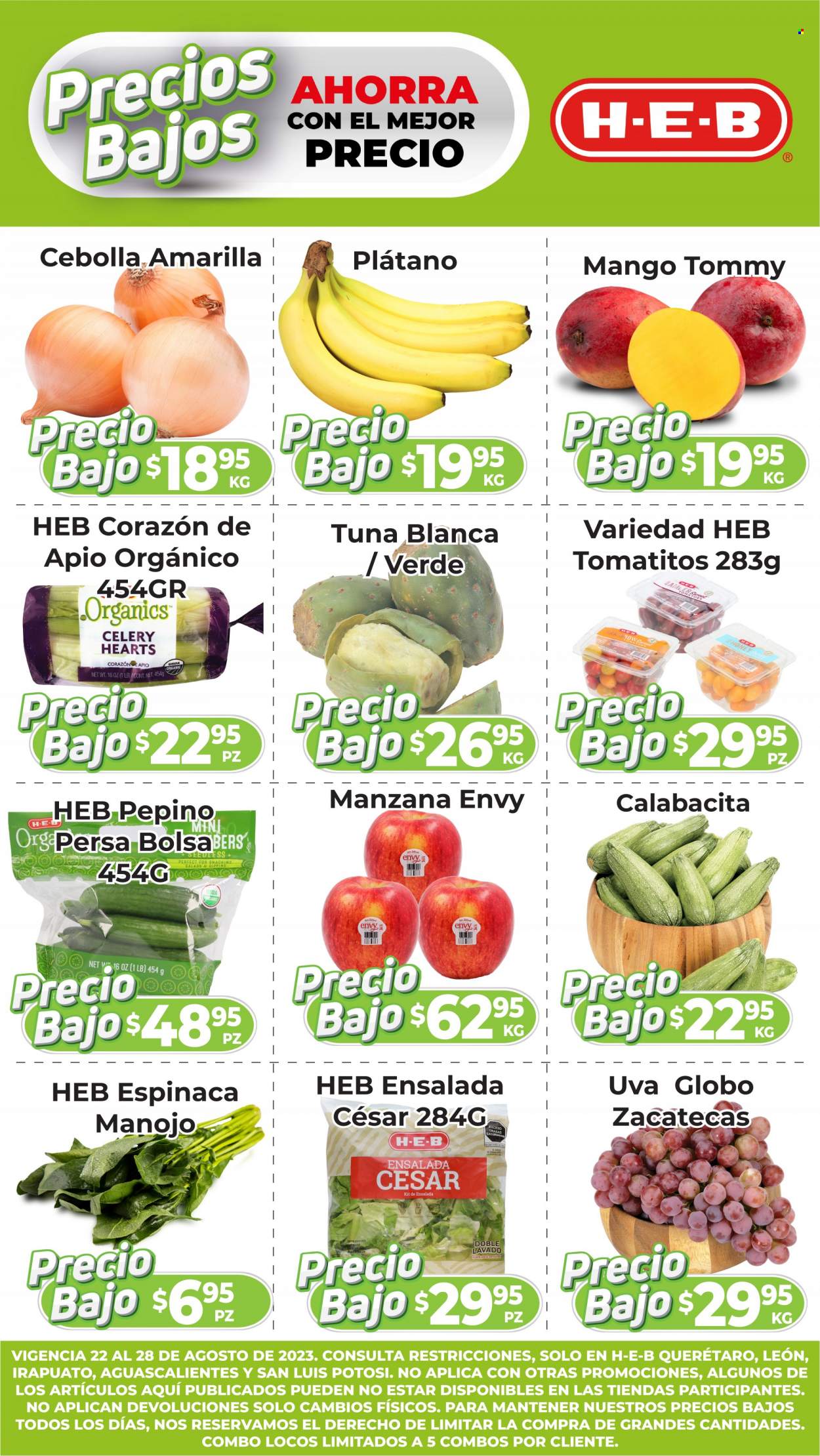 Catálogo H-E-B - 22.8.2023 - 28.8.2023. Página 1