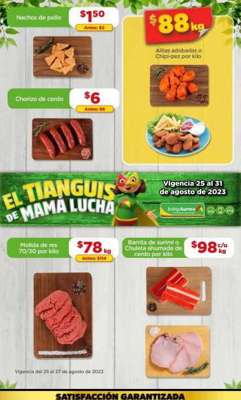 Folleto actual Bodega Aurrerá - 25.8.2023 - 31.8.2023.