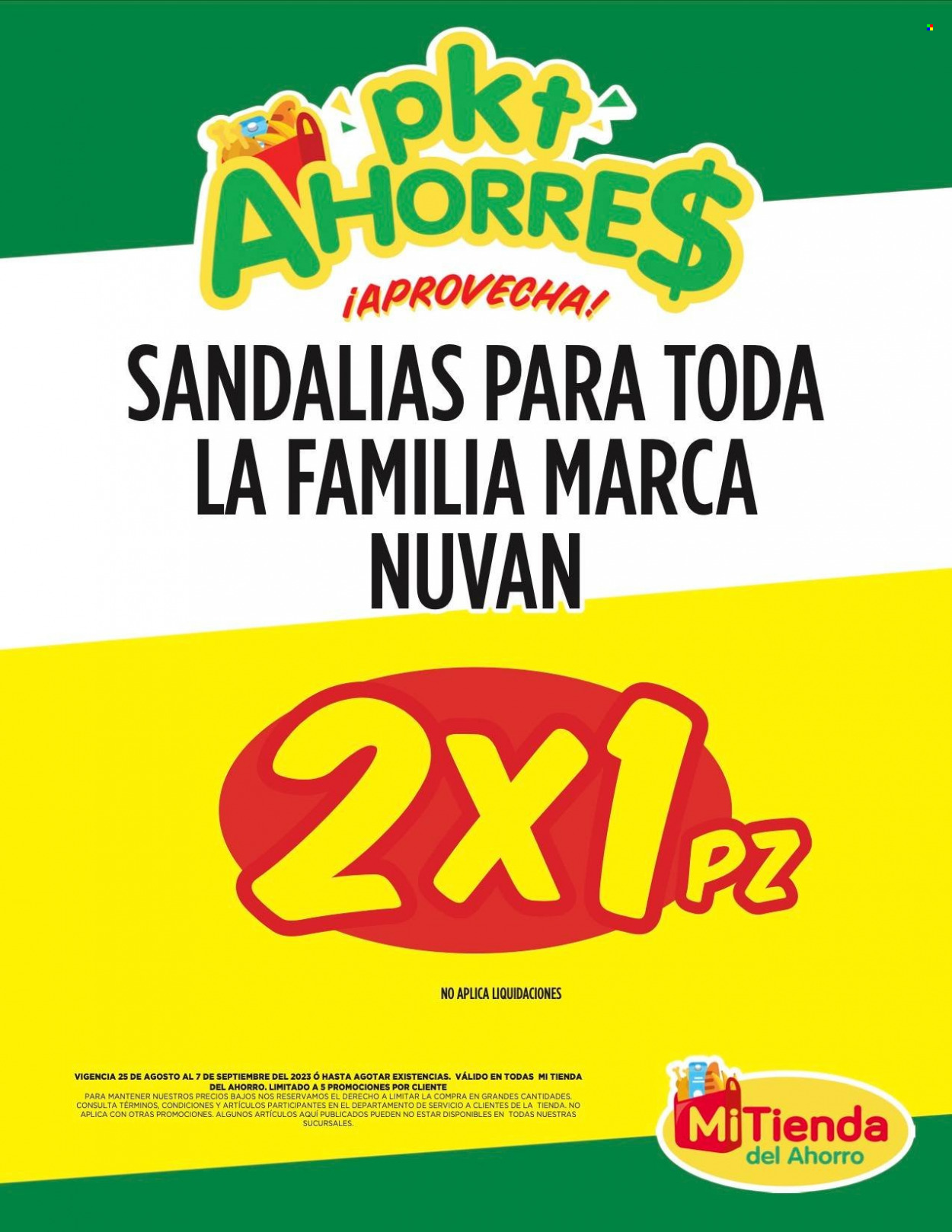 Catálogo Mi Tienda de Ahorro - 25.8.2023 - 7.9.2023. Página 1
