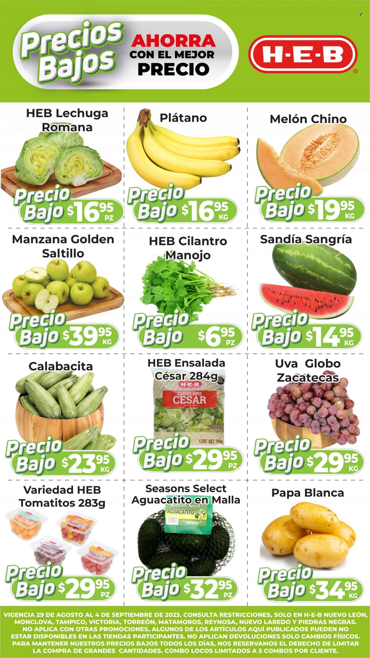 Catálogo H-E-B - 29.8.2023 - 4.9.2023. Página 1