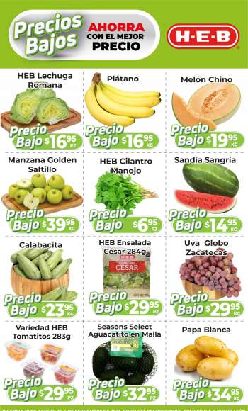 Folleto actual H-E-B - 29.8.2023 - 4.9.2023.