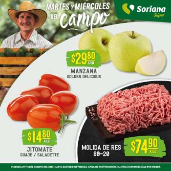 Folleto actual Soriana Súper - 29.8.2023 - 30.8.2023.